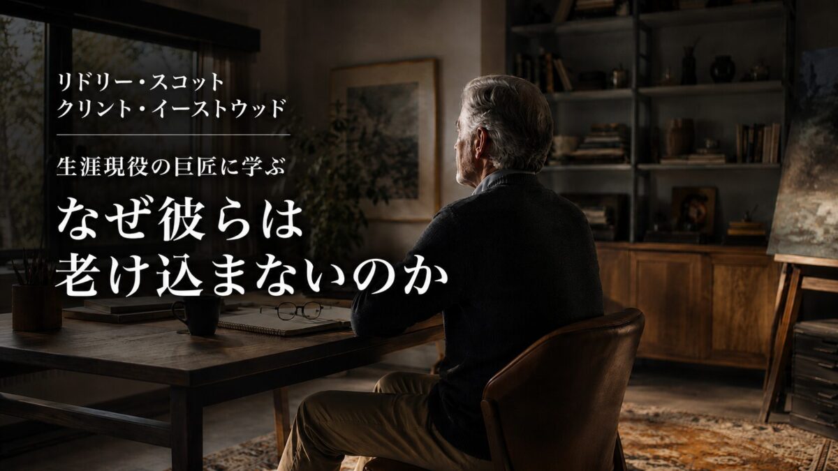 なぜリドリー・スコットとクリント・イーストウッドは老け込まないのか。生涯現役の巨匠に学ぶ、私たちの生き方
