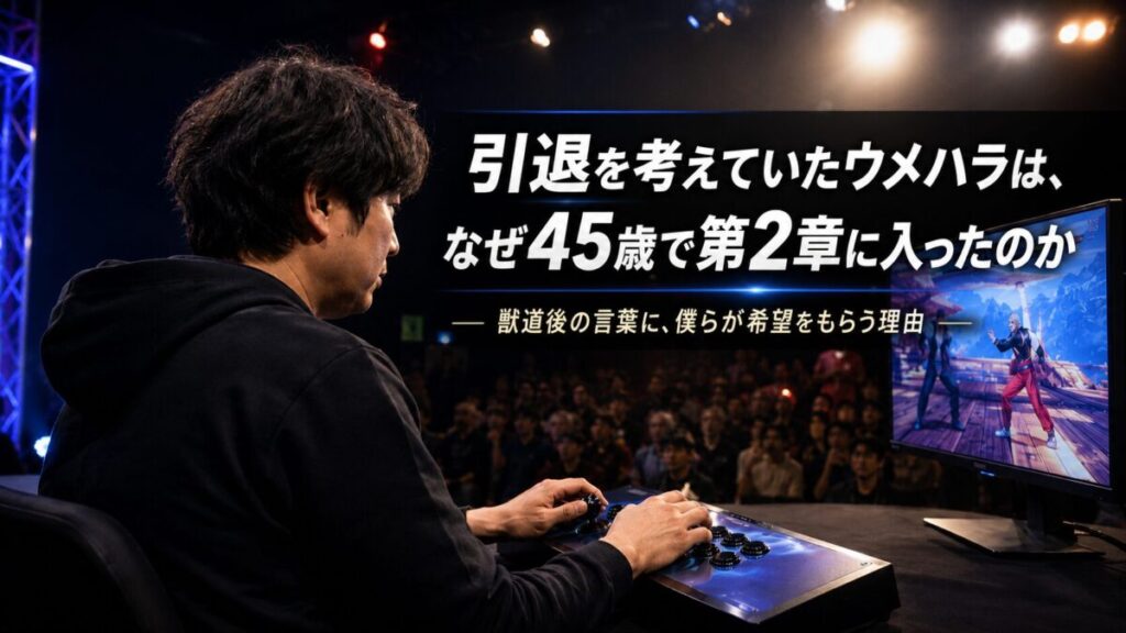 引退を考えていたウメハラは、なぜ45歳で第2章に入ったのか。獣道後の言葉に、僕らが希望をもらう理由